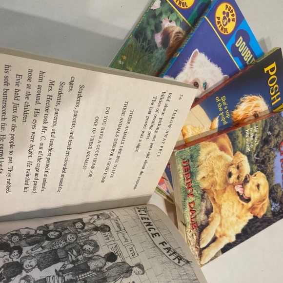 🎉2/20 Set of 5 Vintage Puppy Pet Patrol Young Reader Elementary School Books - Picture 5 of 9